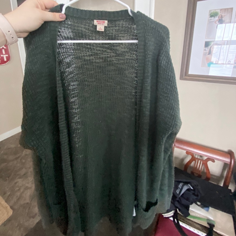 Simple green cardigan